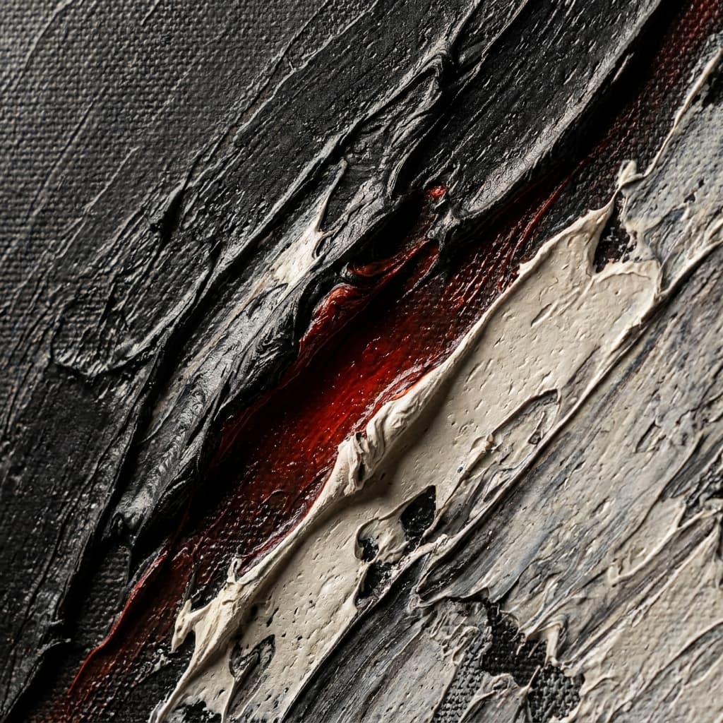 Bruchlinie — Öl auf Leinwand, 100 × 100 cm, 2022