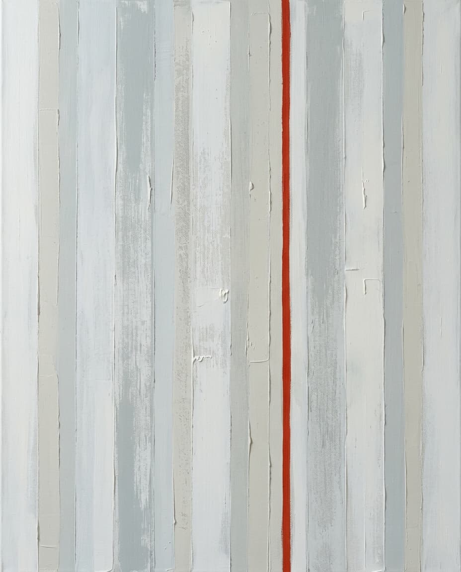 Zäsur — Öl & Spachtel auf Leinwand, 100 × 80 cm, 2025